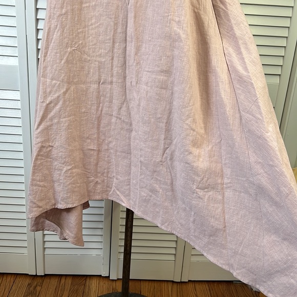 GIANNETTI 💯 LINEN MIDI DRESS SZ 2 - Picture 3 of 11